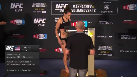 ufc 294 official weigh-in