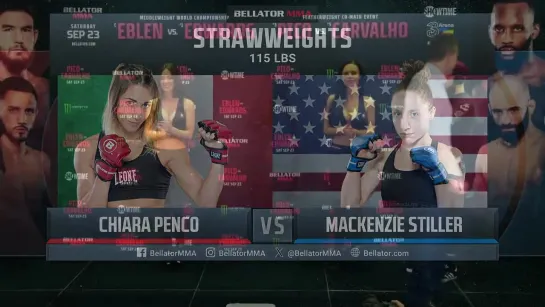 chiara penco vs mackenzie stiller - bellator 299 ceremonial weigh-in & face-off