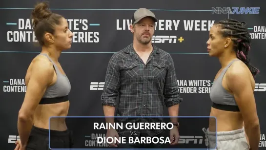 dione barbosa vs rainn guerrero - dwcs season 7 weigh-in face-off