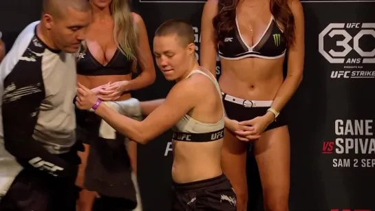 manon fiorot vs rose namajunas - ufc paris ceremonial weigh-in