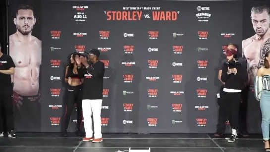 dyana silva vs kateryna shakalova - bellator 298 weigh-in face-off