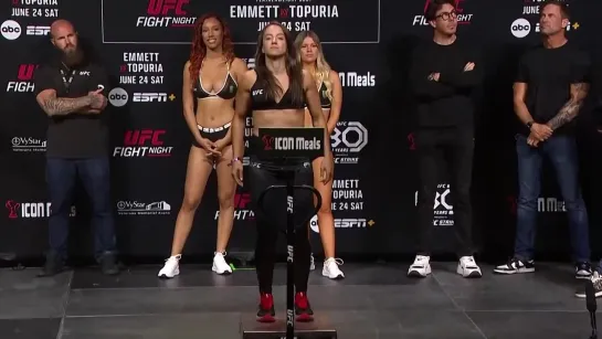 amanda ribas vs maycee barber - ufc jacksonville ceremonial weigh-in