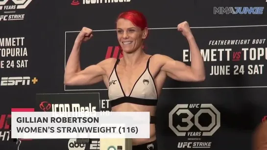 ufc jacksonville official weigh-in