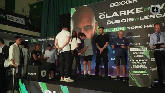 caroline dubois vs yanina lescano - weigh-in face-off