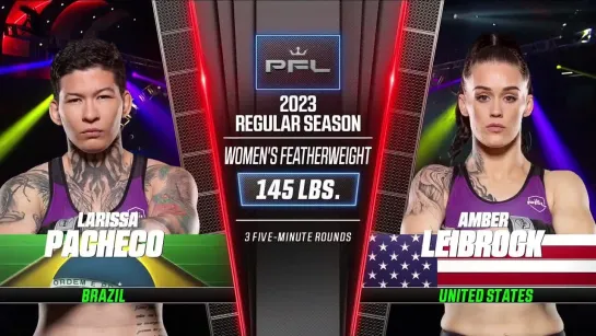 larissa pacheco vs amber leibrock - pfl 5 weigh-in face-off