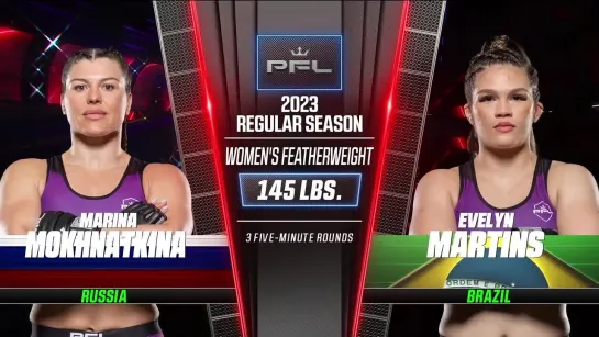 marina mokhnatkina vs evelyn martins - pfl 5 weigh-in face-off