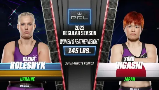 olena kolesnyk vs yoko higashi - pfl 5 weigh-in face-off