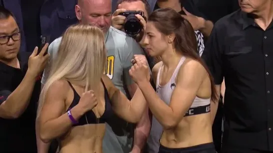 miranda maverick vs jasmine jasudavicius - ufc 289 ceremonial weigh-in