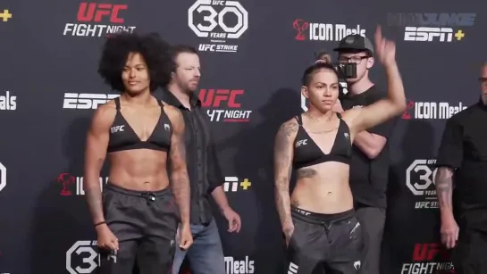 karine silva vs ketlen souza - ufc vegas 74 weigh-in face-off