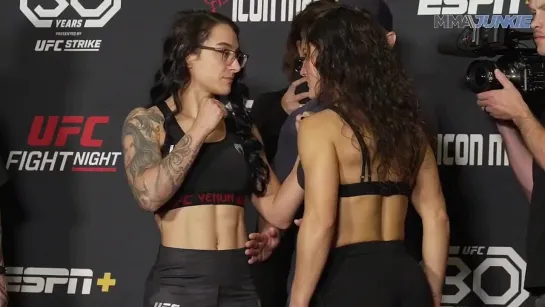 emily ducote vs loopy godinez - ufc vegas 73 weigh-in face-off