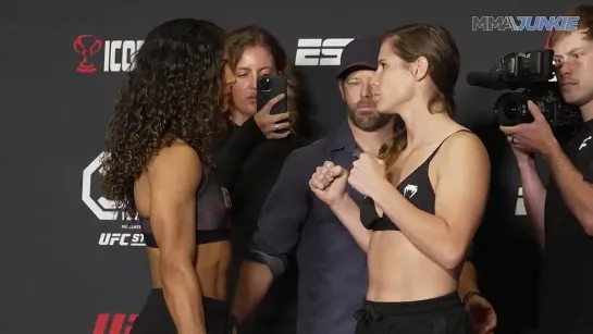 victoria leonardo vs nataloa silva - ifc vegas 73 weigh-in face-off