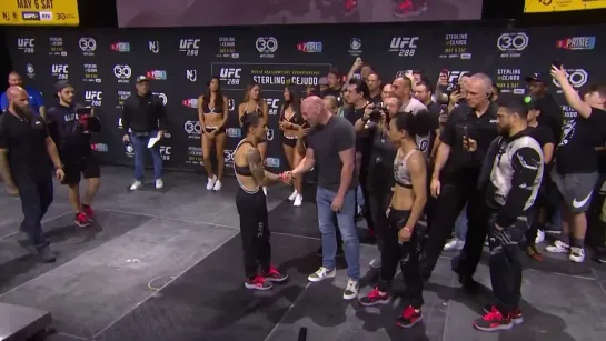 jessica andrade vs yan xiaonan - ufc 288 ceremonial weigh-in