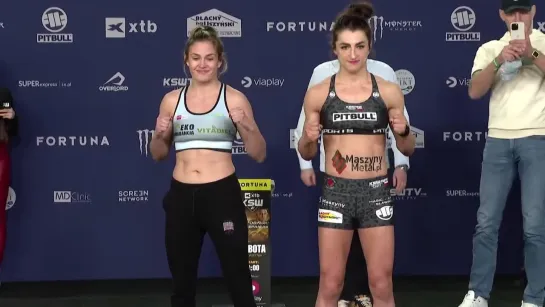 karolina owczarz vs adrianna kreft - ksw 81 weigh-in face-off