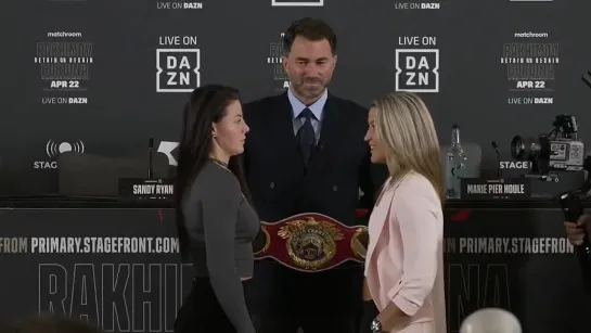 sandy ryan vs marie-pier houle - press-conference face-off