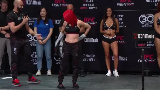 gillian robertson vs piera rodriguez - ufc kansas city ceremonial weigh-in