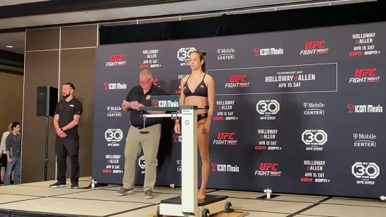 ufc kansas city official weigh-in