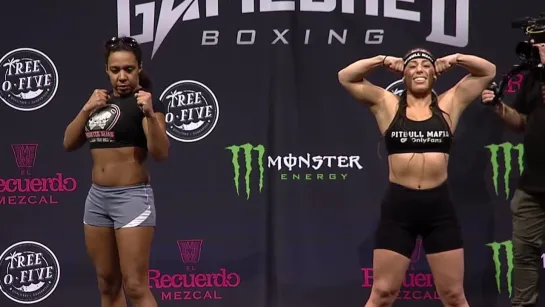 danielle cohen vs danielle wynn - gamebred boxing 4 weigh-in face-off