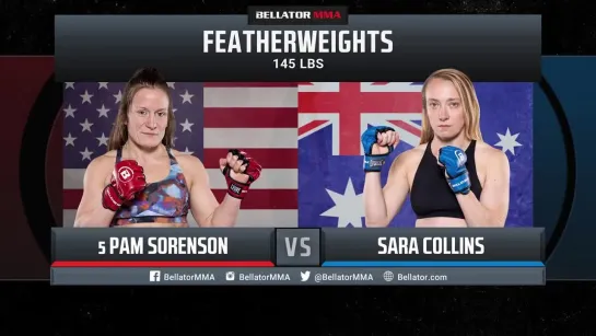 pam sorrenson vs sara collins - bellator 293 weigh-in face-off