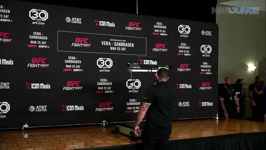 ufc san antonio official weigh-in