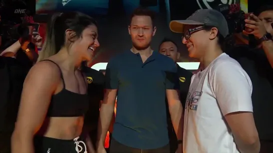 tammi musumeci vs bianca basilio - one fight night 8 weigh-in face-off