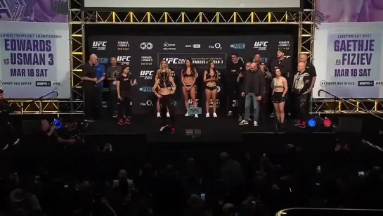 juliana miller vs veronica hardy - ufc 286 ceremonial weigh-in