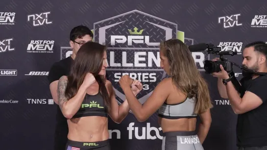 pfl challenger series week 5 - weigh-in face-off