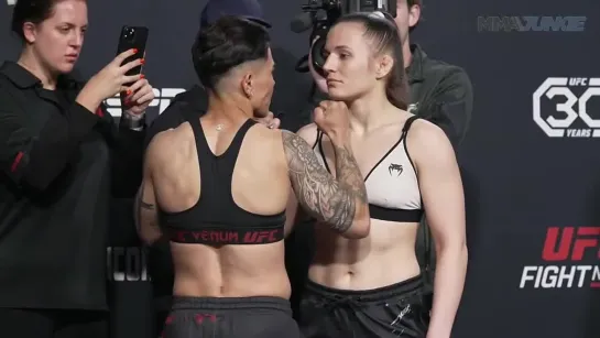 jessica andrade vs erin blanchfield - ufc vegas 69 weigh-in face-off