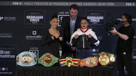 amanda serrano vs erika cruz - press-conference face-off