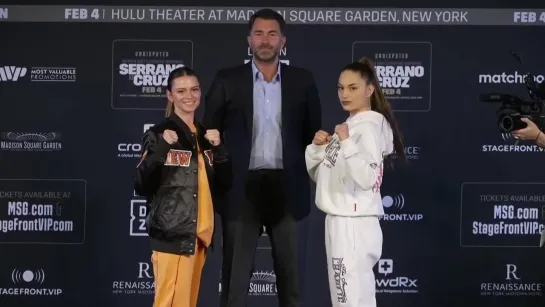 skye nicolson vs tania alvarez - press-conference face-off