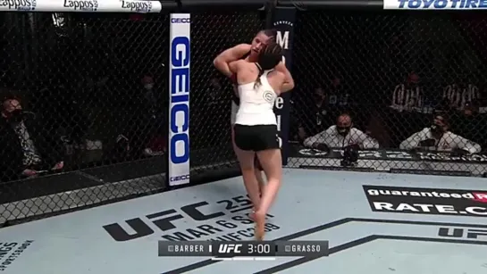 maycee barber takes down alexa grasso with an inside trip