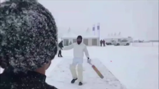 The Battle of St. Moritz #icecricket @engadinstmoritz @myswitzerlandin #inLOVEwithSWITZERLAND