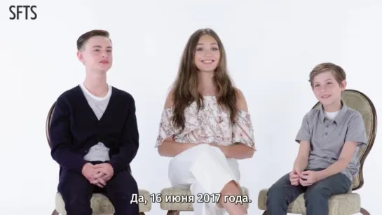 [RUS SUB] Maddie Ziegler, Jacob Tremblay & Jaeden Lieberher Tell Us Their Favorite Things ¦ Teen Vogue