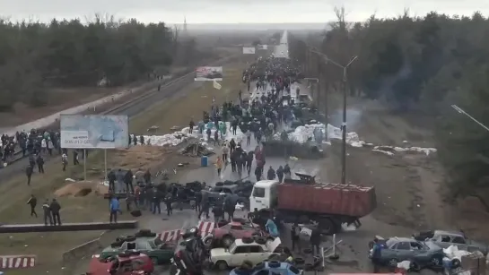 Протесты в Энергодаре. Запорожская область