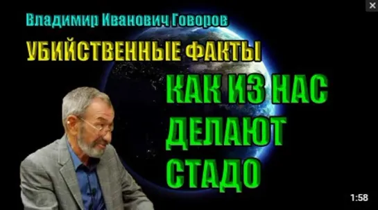 Владимир Говоров ЖУТЬ! КАК ИЗ НАС ДЕЛАЮТ СТАДО