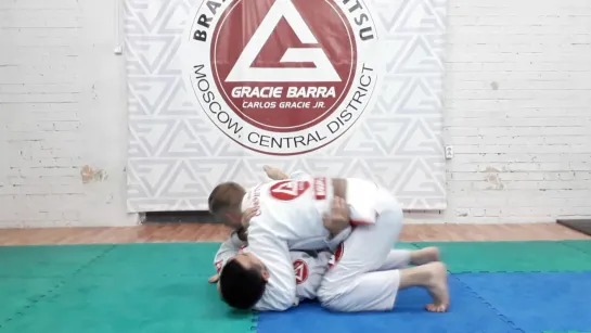 Работа из бокового удержания. Команда Gracie Barra Moscow