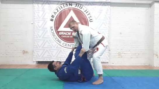 Проход спайдер-гарда. Команда Gracie Barra Moscow