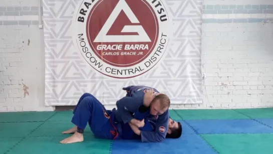 Команда Gracie Barra Central District Moscow. Армбар с колена на животе