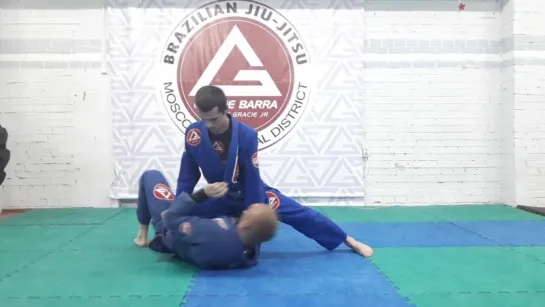 Команда Gracie Barra Moscow. Выход из позиции колено на животе 2