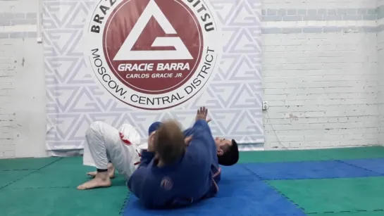 Команда Gracie Barra Москва. Армбар из позиции колено на животе