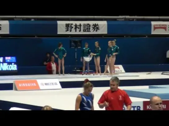 Ksenia Afanasyeva VT-2 Podium Training Worlds 2011 Tokyo