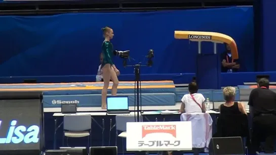 Anna Dementyeva VT Podium Training Worlds 2011 Tokyo