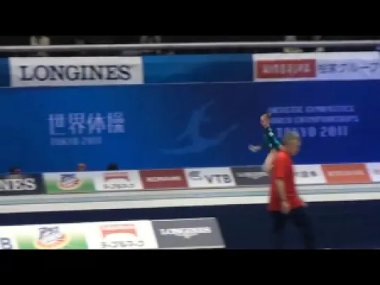 Anna Dementyeva VT-1 Podium Training Worlds 2011 Tokyo