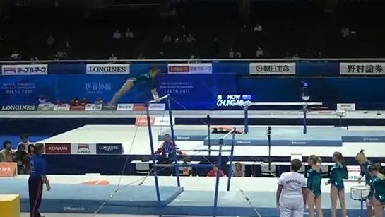 Viktoria Komova UB-2 Podium Training Worlds 2011 Tokyo