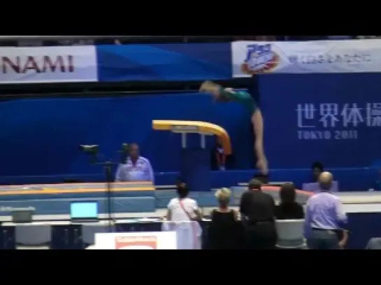 Viktoria Komova VT-3 Podium Training Worlds 2011 Tokyo