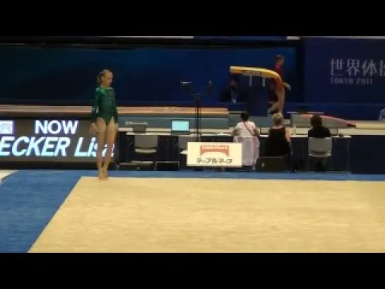 Yulia Belokobylskaya FX Podium Training Worlds 2011 Tokyo