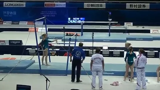 Tatiana Nabieva UB-1 Podium Training Worlds 2011 Tokyo