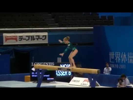 Yulia Inshina BB-2 Podium Training Worlds 2011 Tokyo