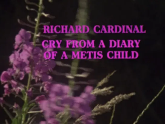 Richard Cardinal: Cry from a Diary of a Métis Child (1999) dir. Alanis Obomsawin