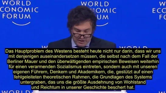 Gesamte Rede von Agentiniens libertären Präsidenten Javier Milei in Davos