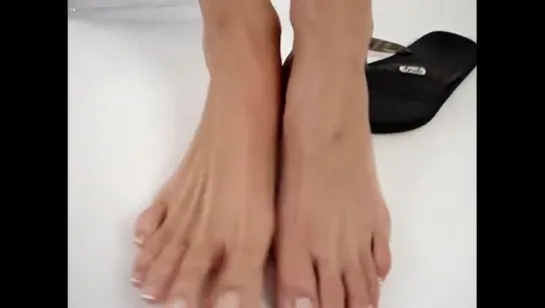 Mikala Miles Feet In Flip Flops